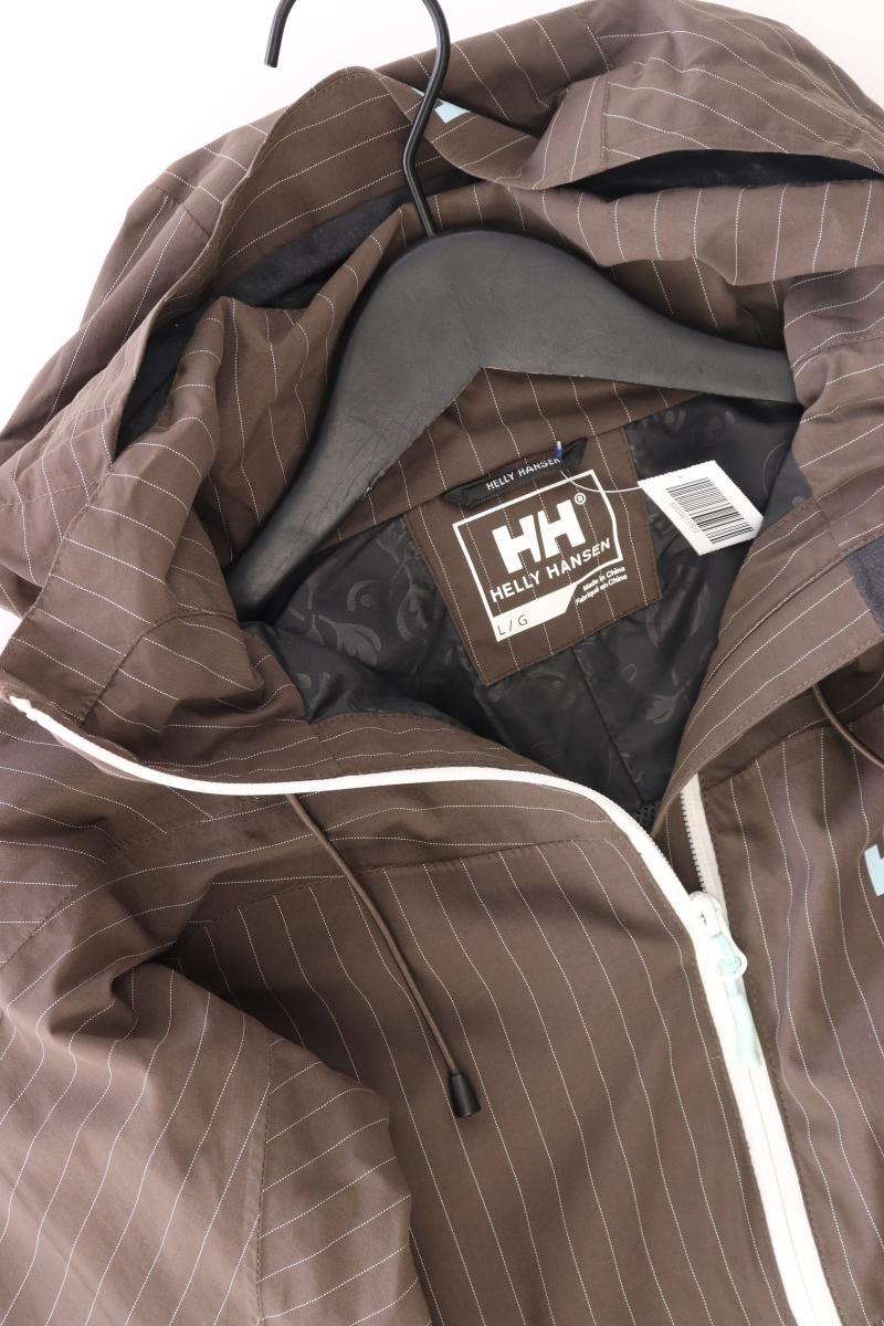 Helly Hansen Kapuzenjacke Gr. L gestreift braun aus Polyamid