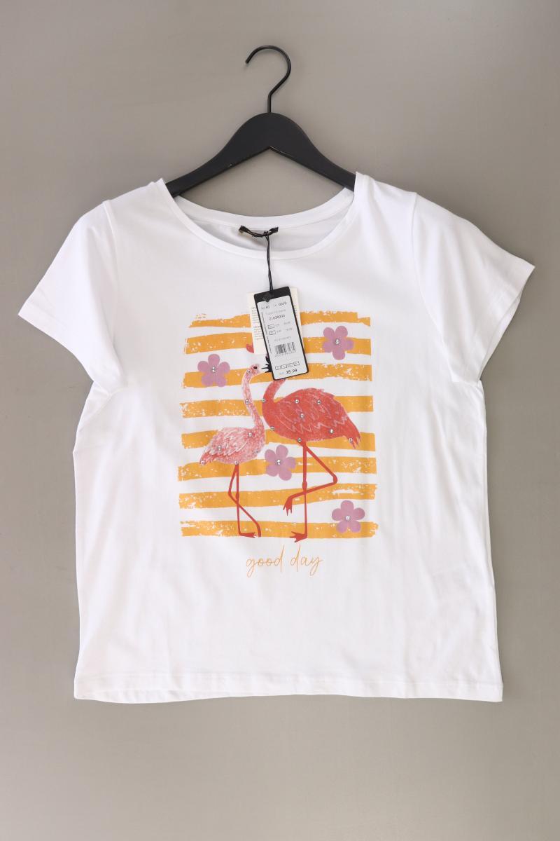 More&More Printshirt Gr. 40 neu mit Etikett Neupreis: 35,99€! Kurzarm weiß