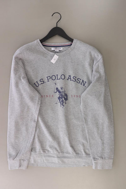 U.S. Polo Assn Langarmpullover für Herren Gr. XXL grau aus Baumwolle