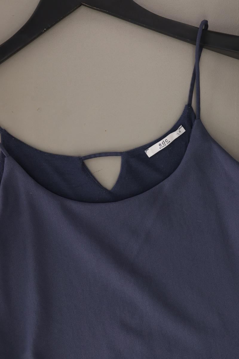 edc by Esprit Spaghetti-Top Gr. S blau aus Polyester