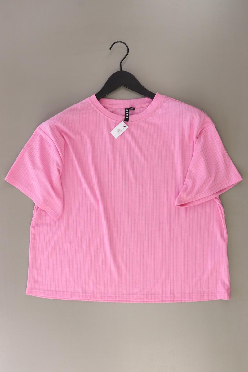 Pieces T-Shirt Gr. M Kurzarm rosa aus Polyester