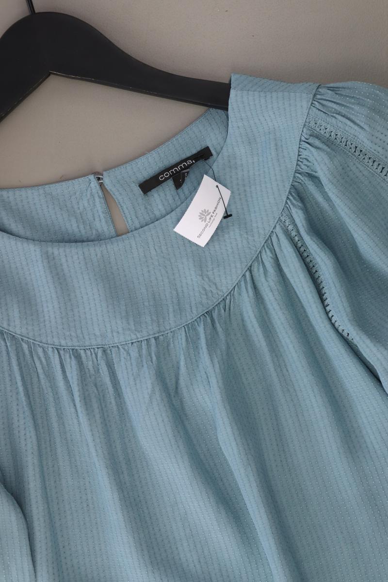 comma, Langarmbluse Gr. 36 blau aus Viskose