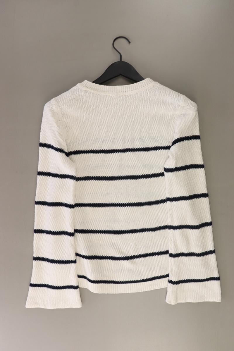 edc by Esprit Grobstrickpullover Gr. S gestreift weiß aus Baumwolle