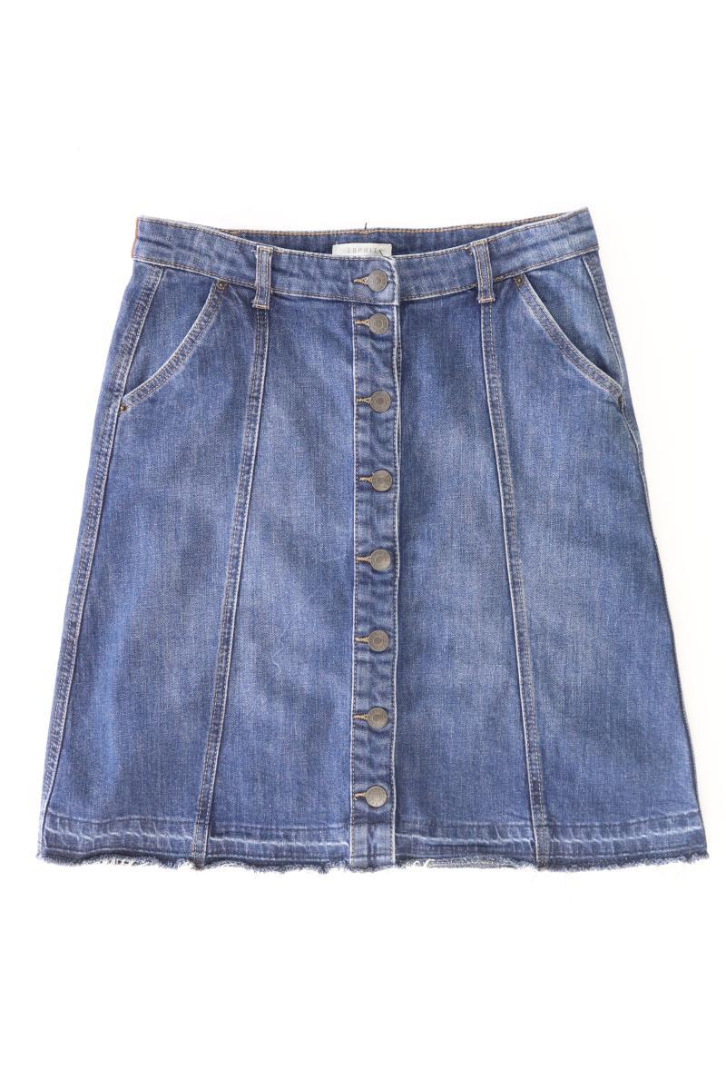 Esprit Jeansrock Gr. 36 blau aus Baumwolle