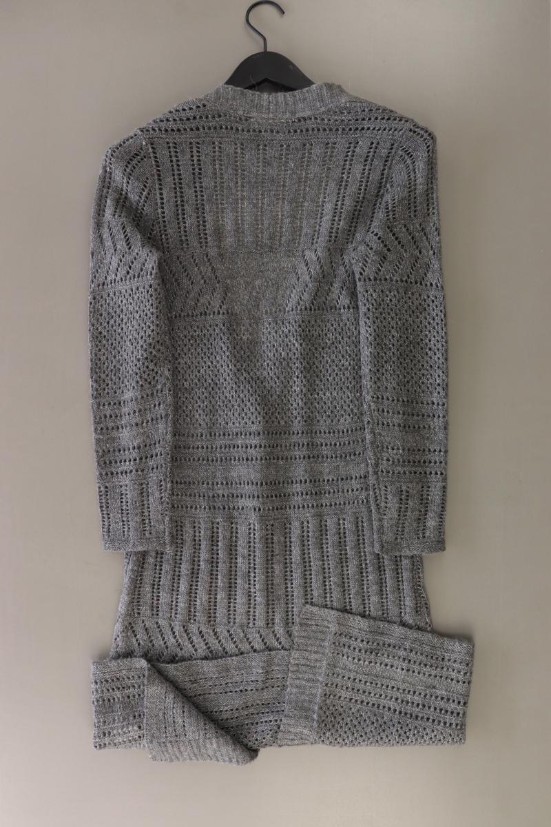 Esprit Strickjacke mit Alpakawolle Gr. XS Langarm grau aus ALPACA