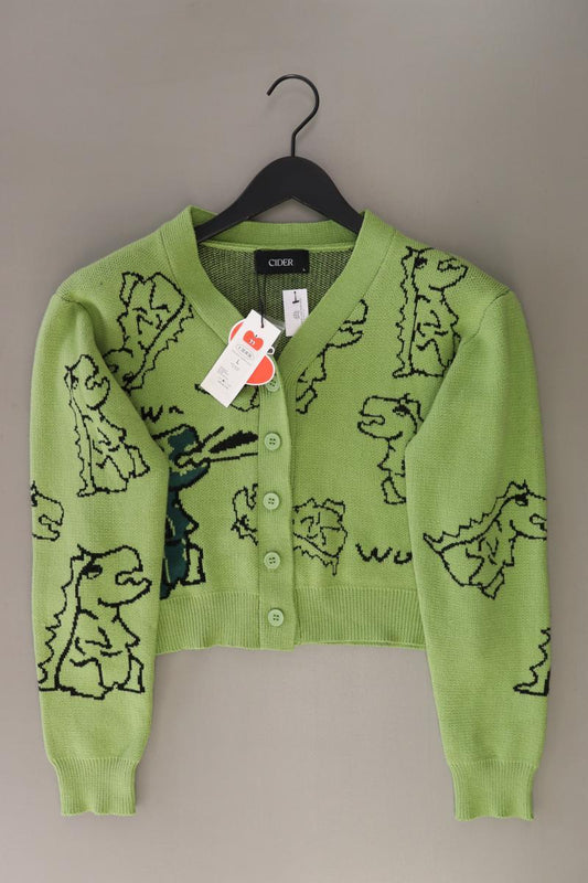 Cider Cardigan mit Dinomuster Gr. L neu mit Etikett Langarm grün