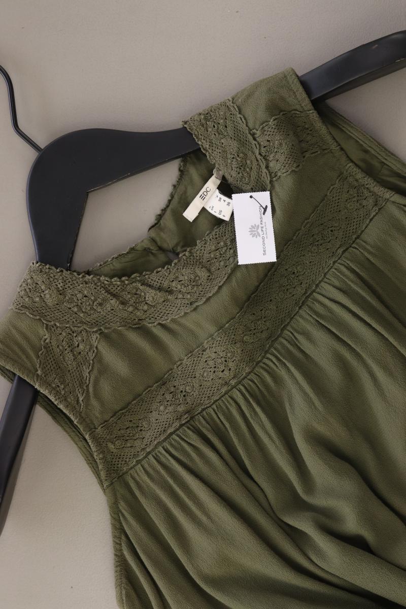 edc by Esprit Trägerkleid Gr. 34 Ärmellos olivgrün aus Viskose