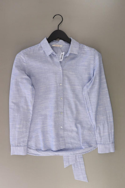 Esprit Langarmbluse Gr. 36 blau aus Baumwolle