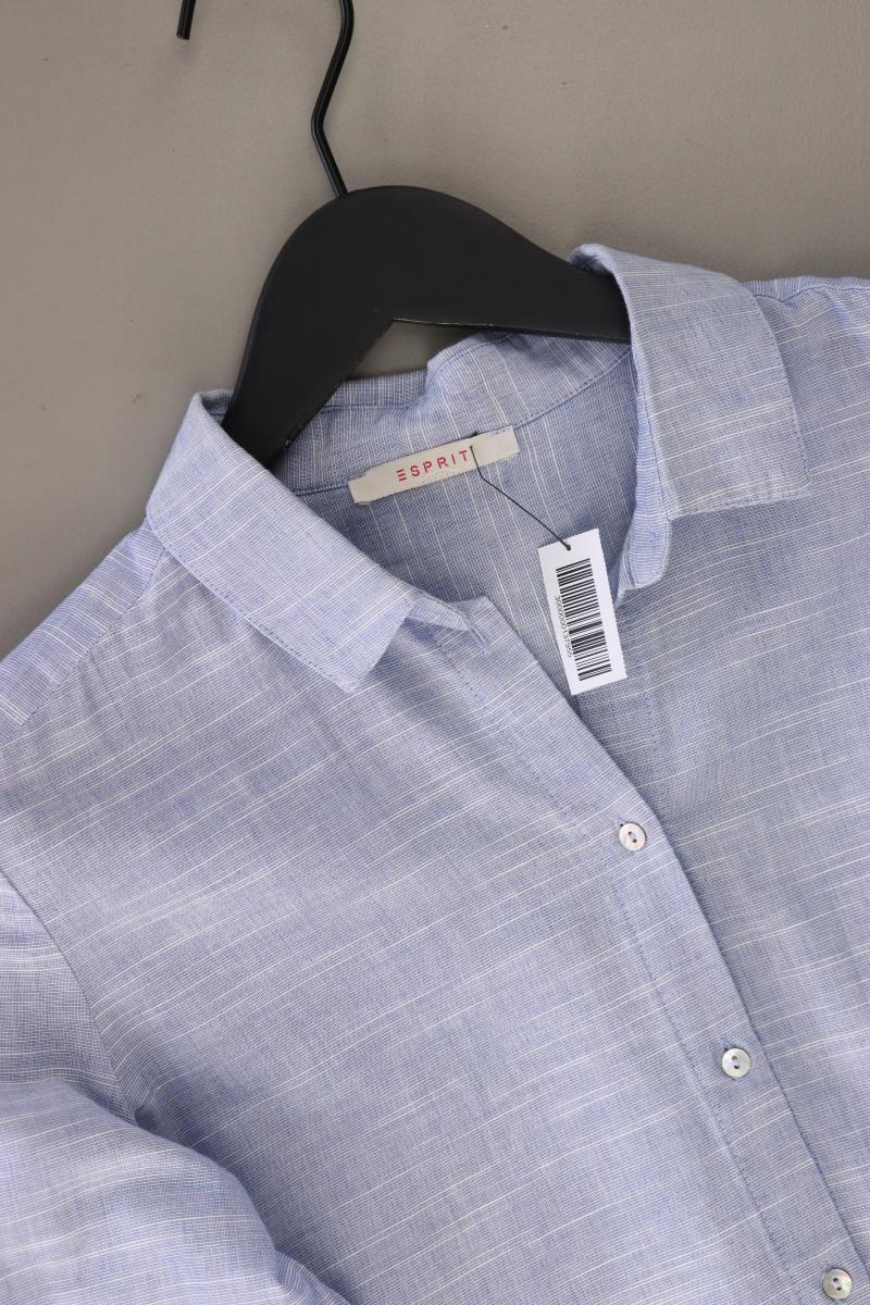 Esprit Langarmbluse Gr. 36 blau aus Baumwolle