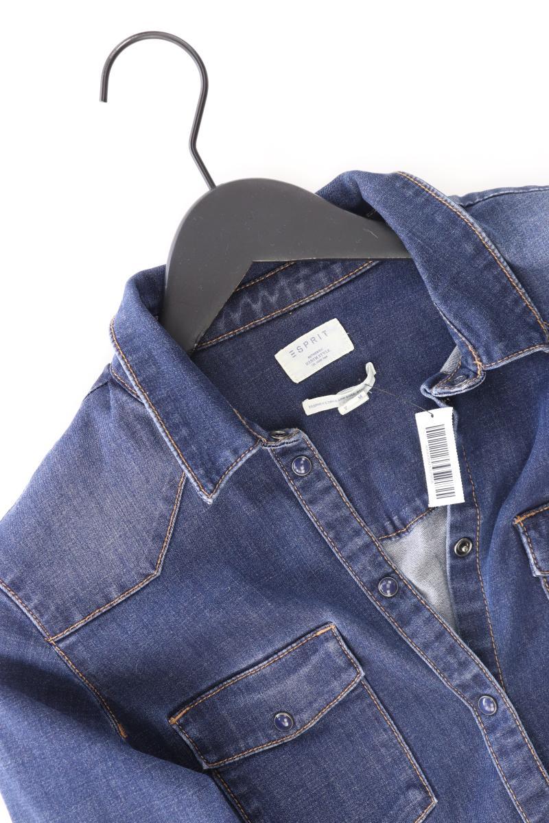 Esprit Jeansbluse Gr. S Langarm blau aus Baumwolle