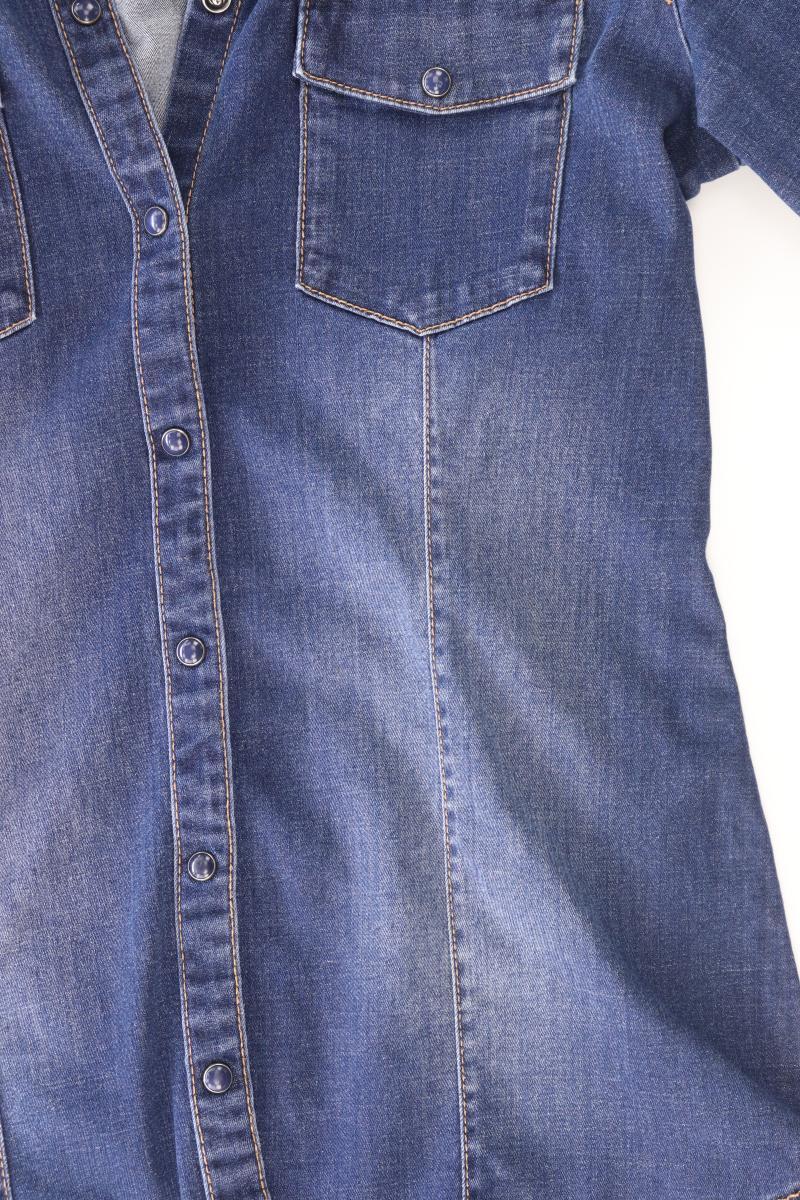 Esprit Jeansbluse Gr. S Langarm blau aus Baumwolle