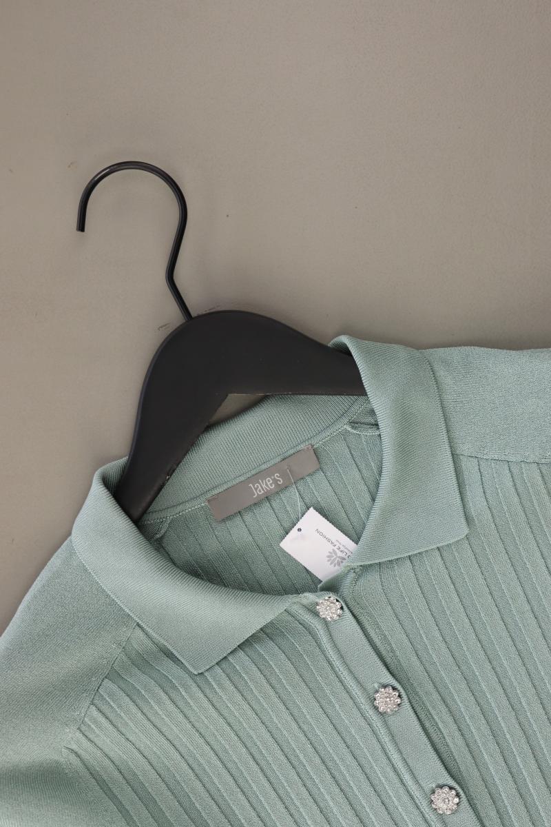 Jake*s Poloshirt Gr. 38 neuwertig Kurzarm blau aus Viskose