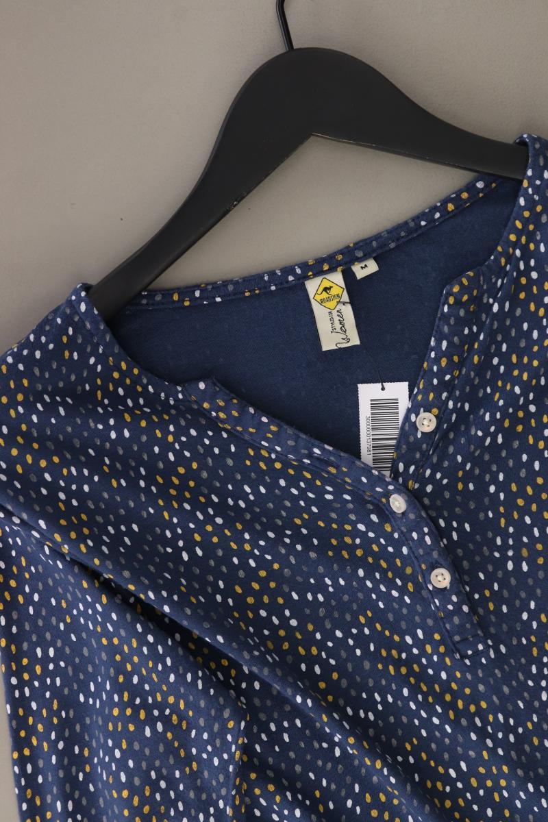 Roadsign Printshirt Gr. M gepunktet 3/4 Ärmel blau aus Viskose