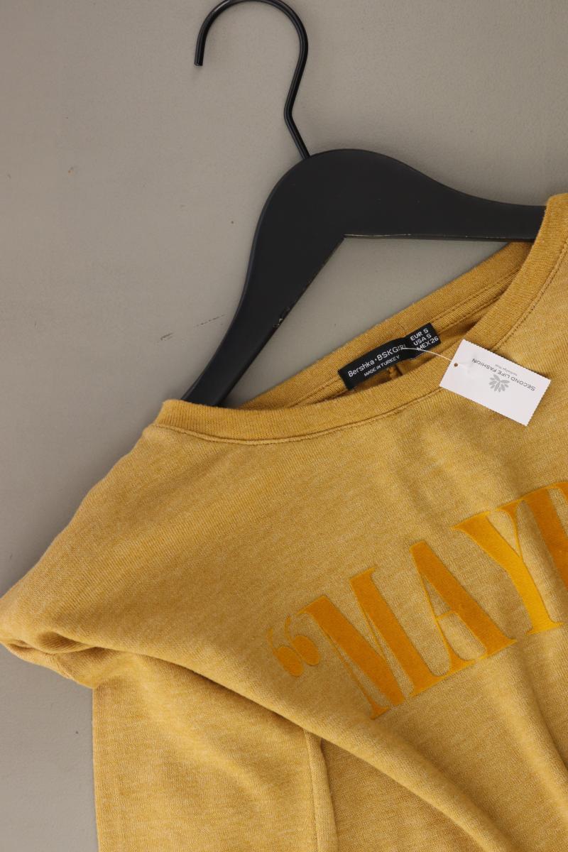 Bershka Cropped Shirt Gr. S 3/4 Ärmel gelb