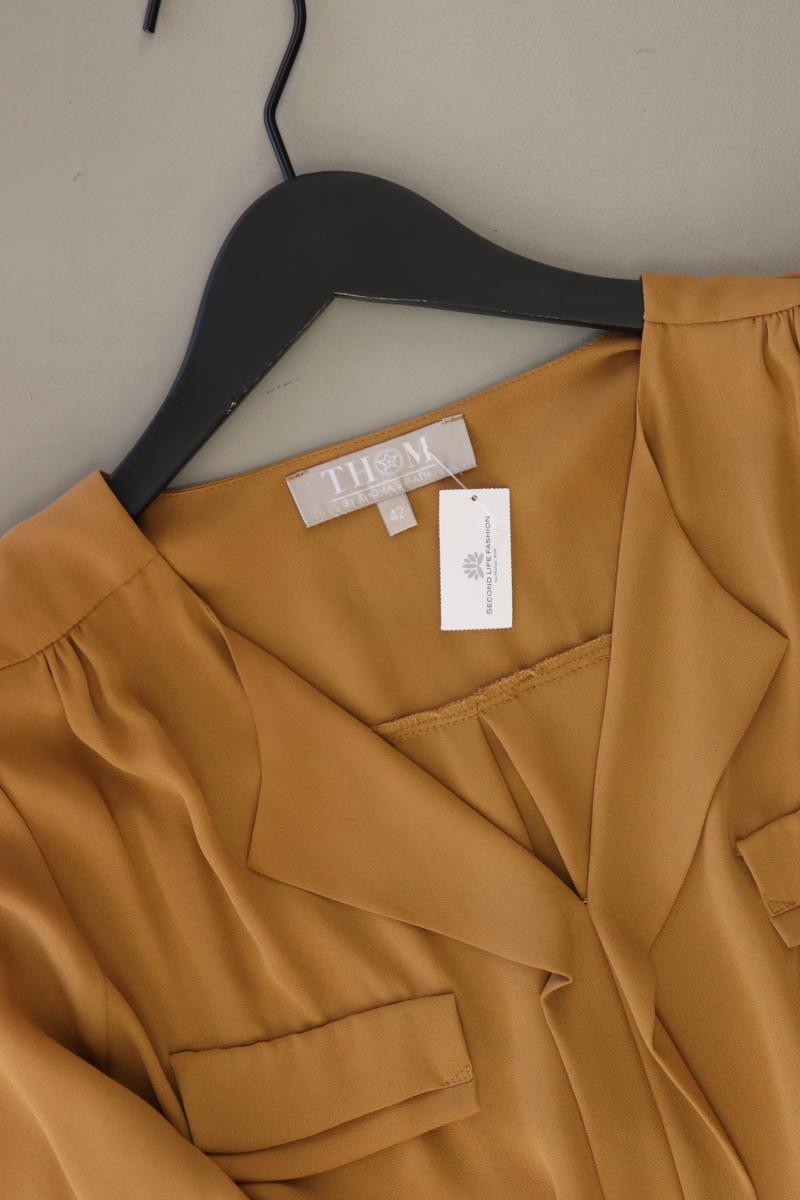 Thom by Thomas Rath Langarmbluse Gr. 42 braun aus Polyester