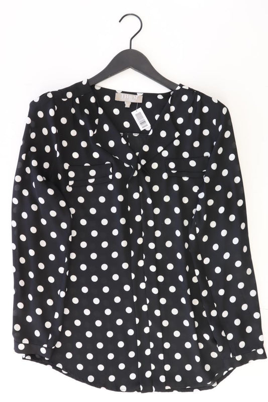 Thom by Thomas Rath Langarmbluse Gr. 42 gepunktet schwarz aus Polyester