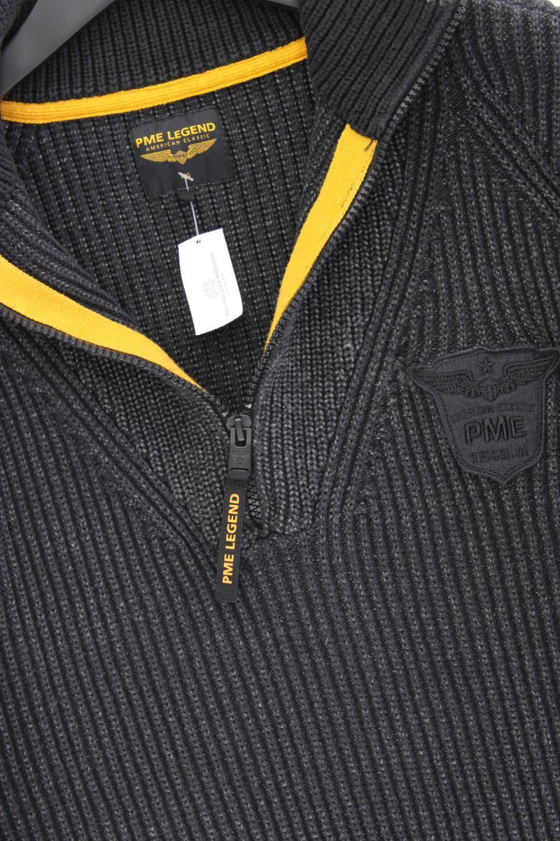 PME Legend Grobstrickpullover für Herren Gr. XXL neuwertig grau aus Baumwolle