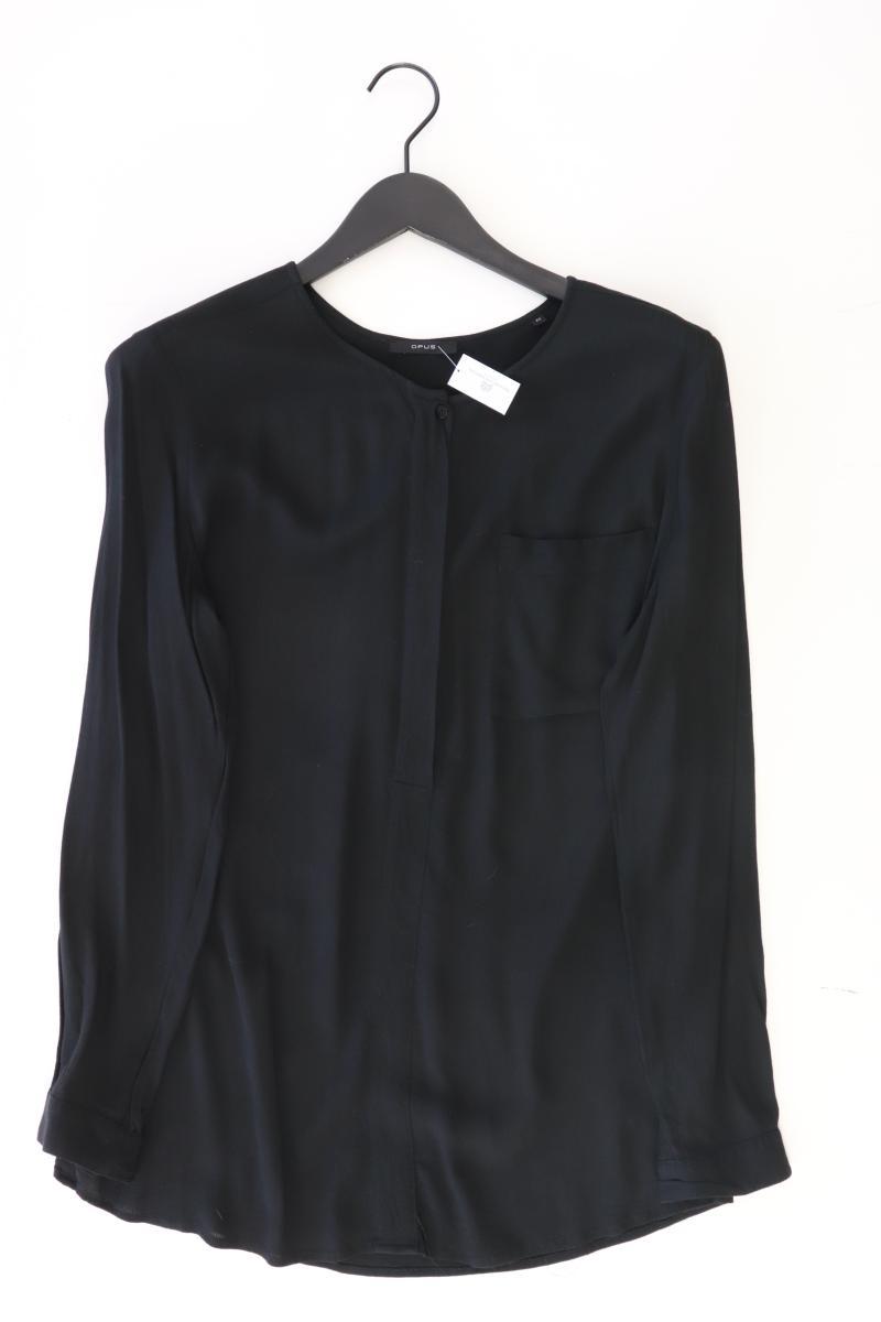 Opus Langarmbluse Gr. 42 schwarz aus Viskose
