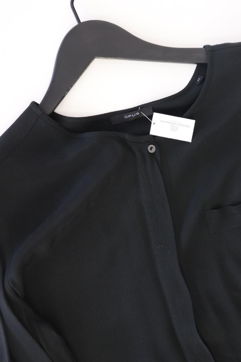 Opus Langarmbluse Gr. 42 schwarz aus Viskose