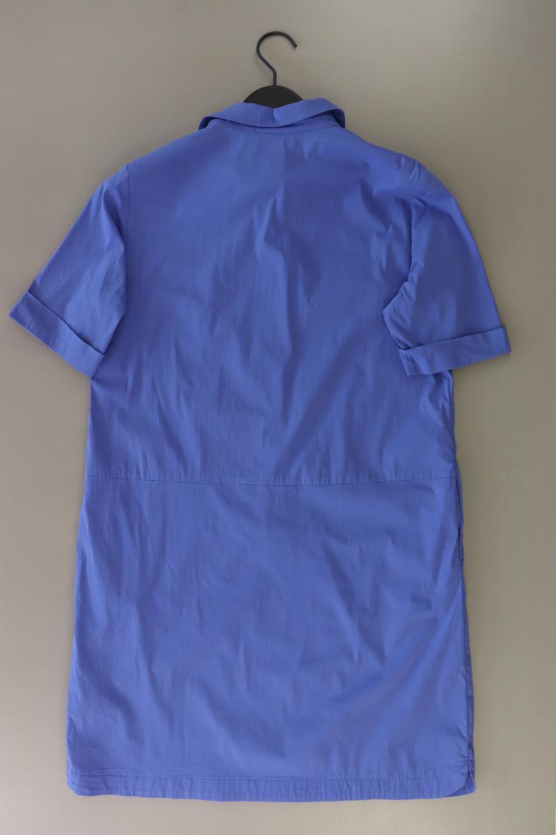Betty Barclay Blusenkleid Gr. 38 Kurzarm blau aus Baumwolle