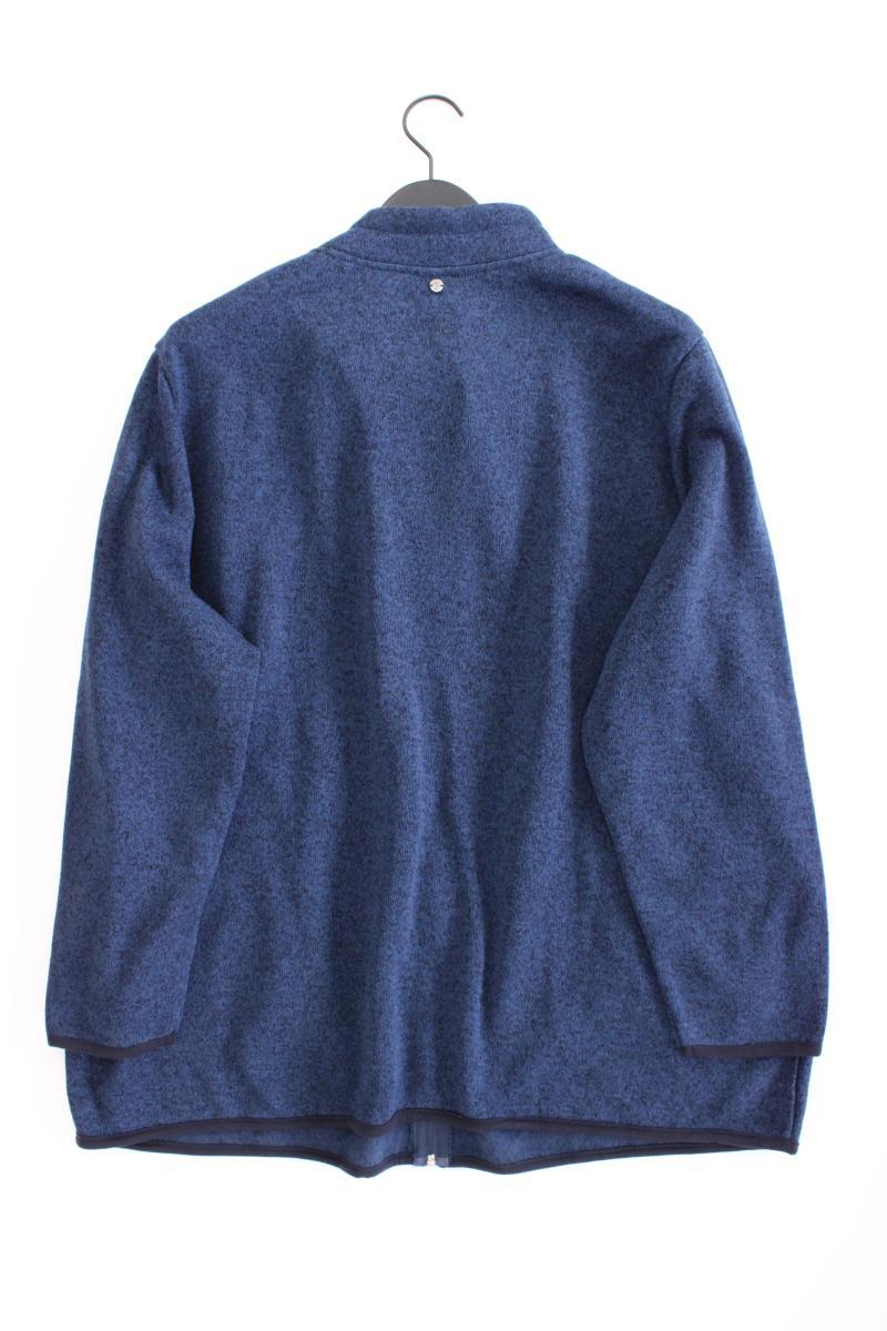 sheego Classic Cardigan Gr. 52/54 Langarm blau aus Polyester