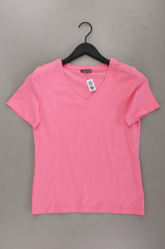 Street One Shirt mit V-Ausschnitt Gr. 40 neuwertig Kurzarm rosa aus Baumwolle