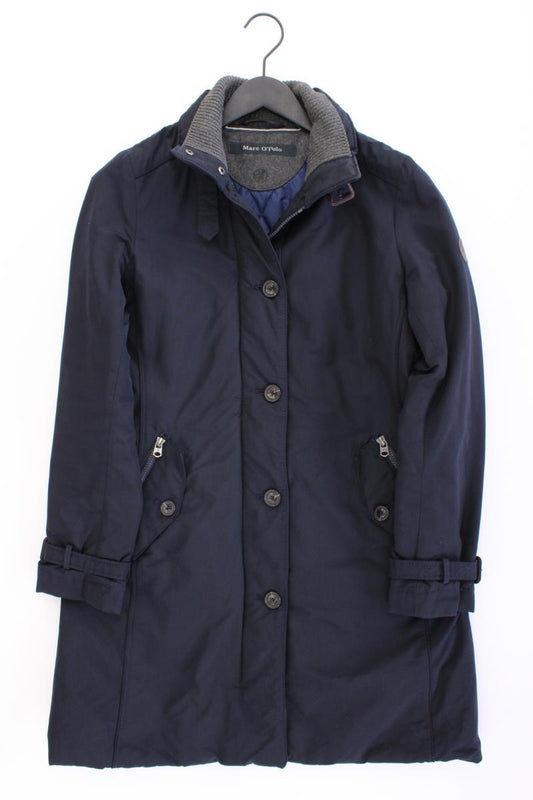 Marc O'Polo Übergangsmantel Gr. 40 blau aus Baumwolle