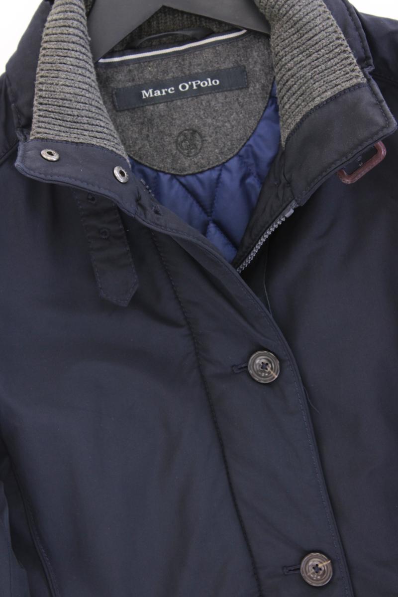 Marc O'Polo Übergangsmantel Gr. 40 blau aus Baumwolle