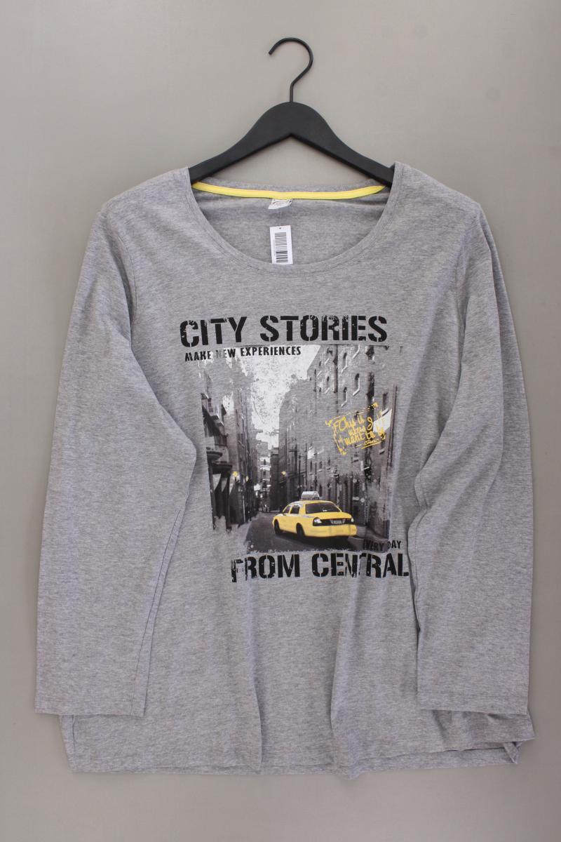 Cecilia Classics Langarmshirt Gr. 54 grau aus Baumwolle