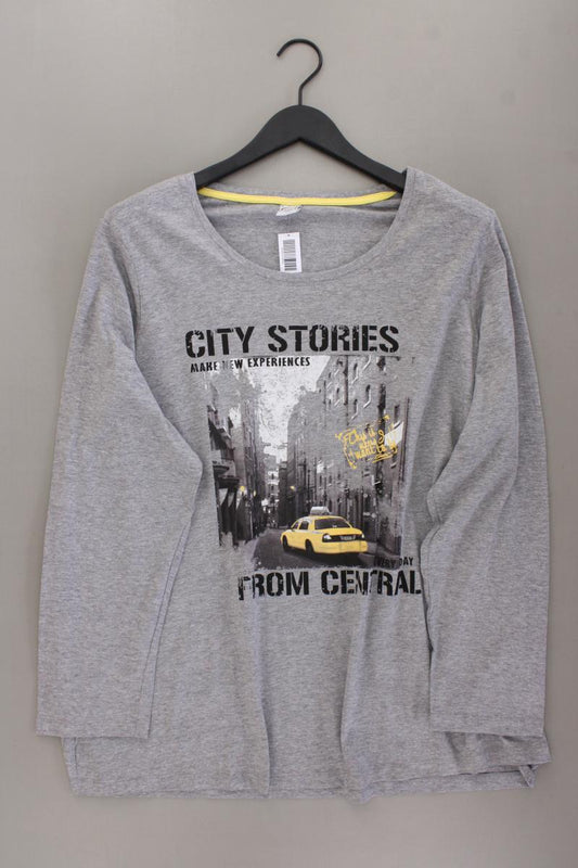Cecilia Classics Langarmshirt Gr. 54 grau aus Baumwolle