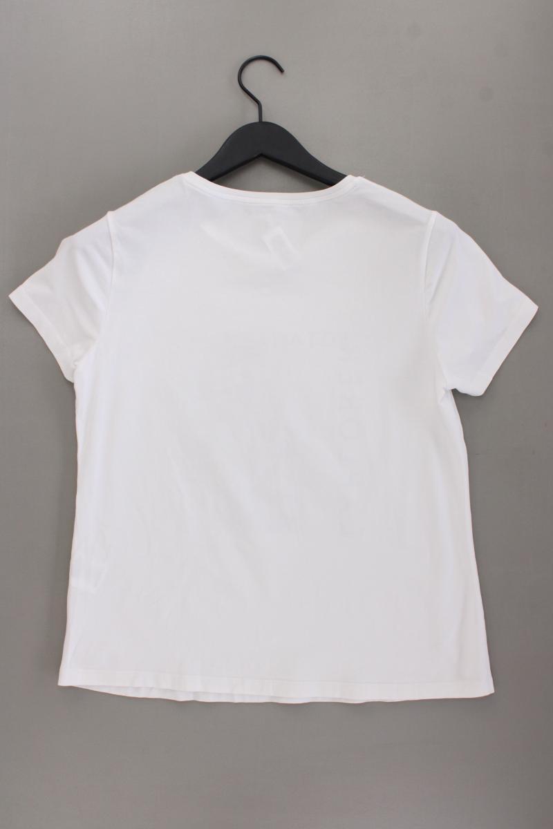 Taifun Printshirt Gr. 40 Kurzarm weiß