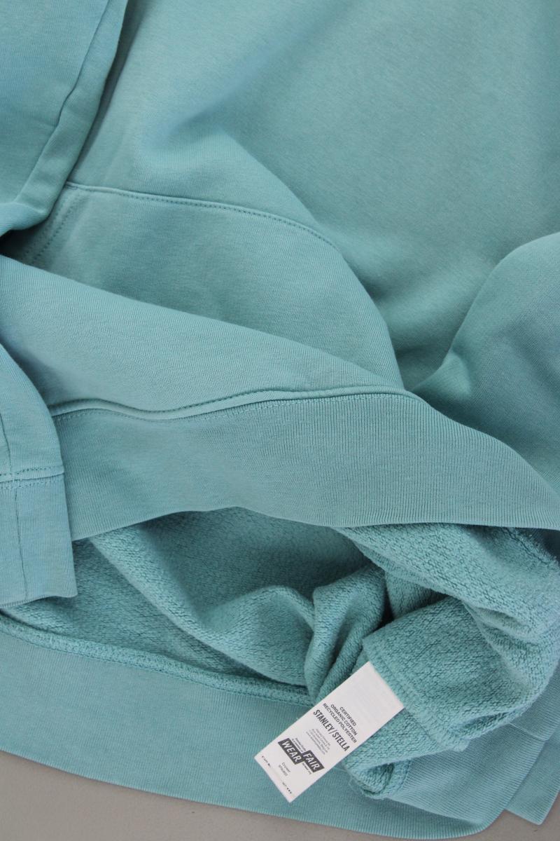 STANLEY/STELLA Hoodie für Herren Gr. L neuwertig blau aus Baumwolle