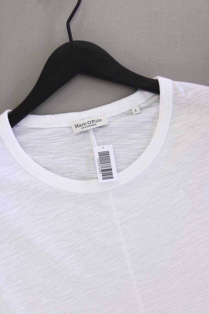 Marc O'Polo T-Shirt Gr. L Kurzarm weiß aus Baumwolle