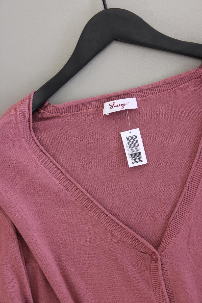 sheego Strickjacke Gr. 56/58 Langarm rosa aus Viskose