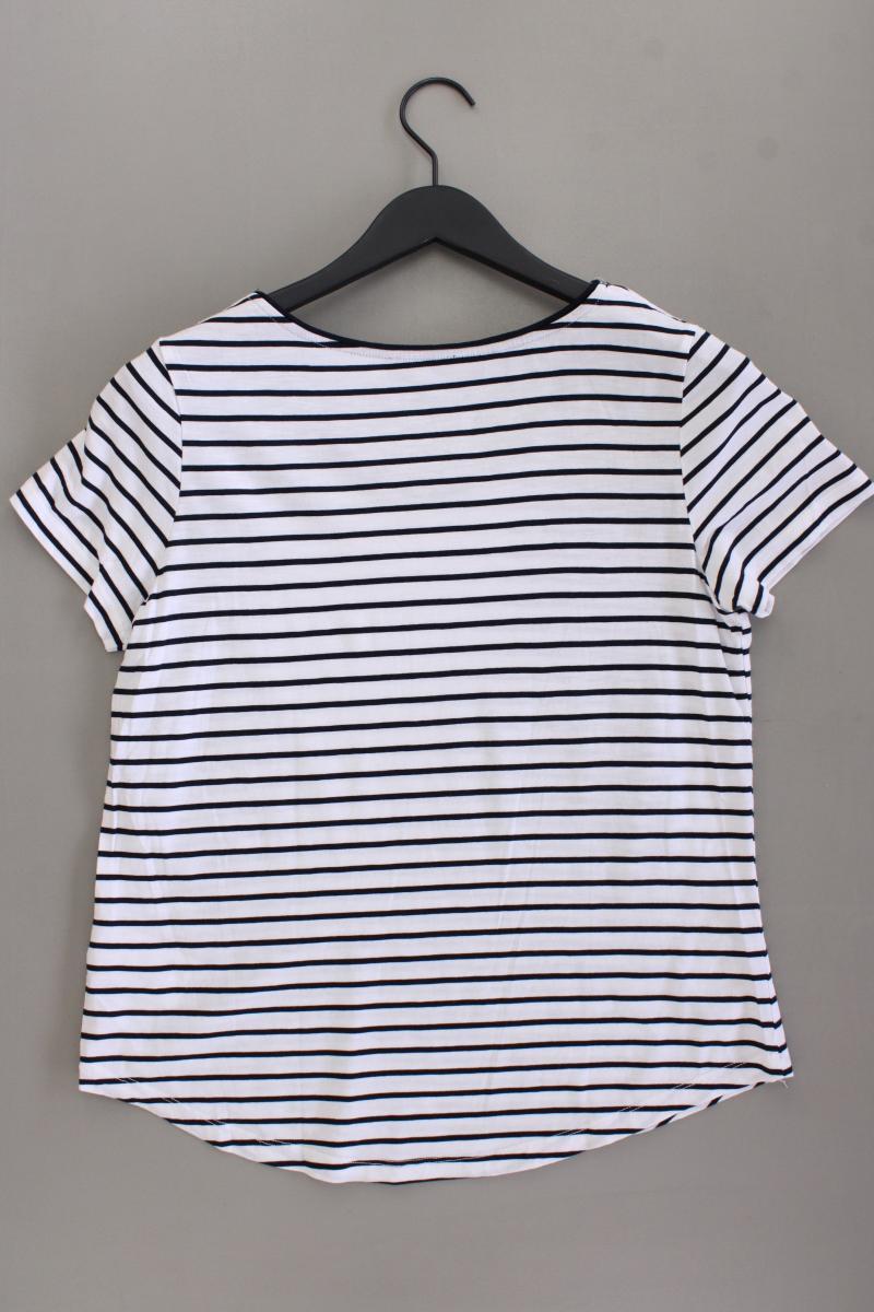 Street One Ringelshirt Gr. 40 gestreift Kurzarm blau aus Baumwolle