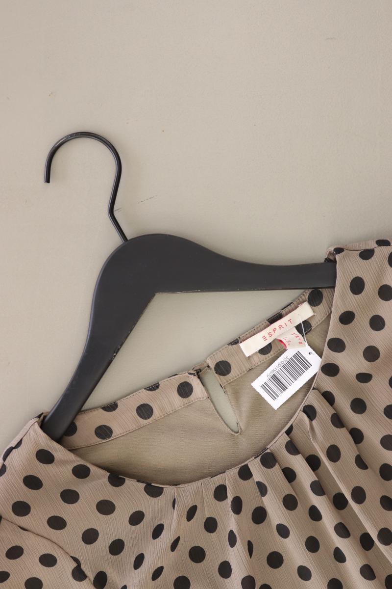 Esprit Langarmbluse Gr. 34 gepunktet braun aus Polyester