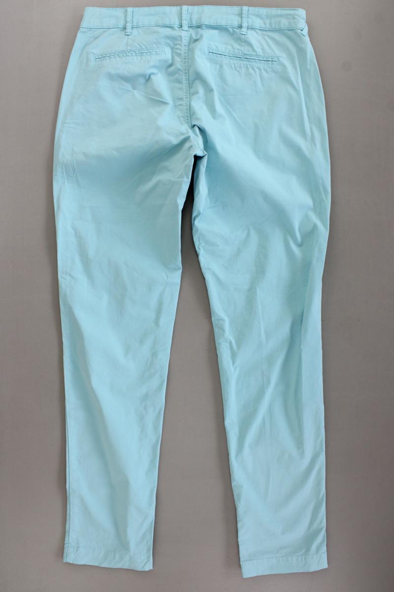 comma, Chinohose Gr. 40 türkis aus Baumwolle