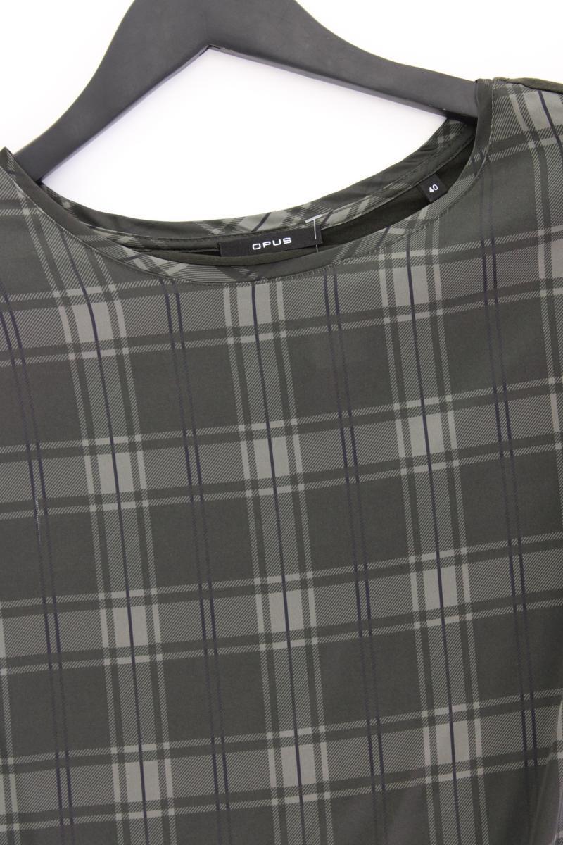 Opus Bluse Modell Fabiole Gr. 40 neuwertig Kurzarm olivgrün aus Polyester