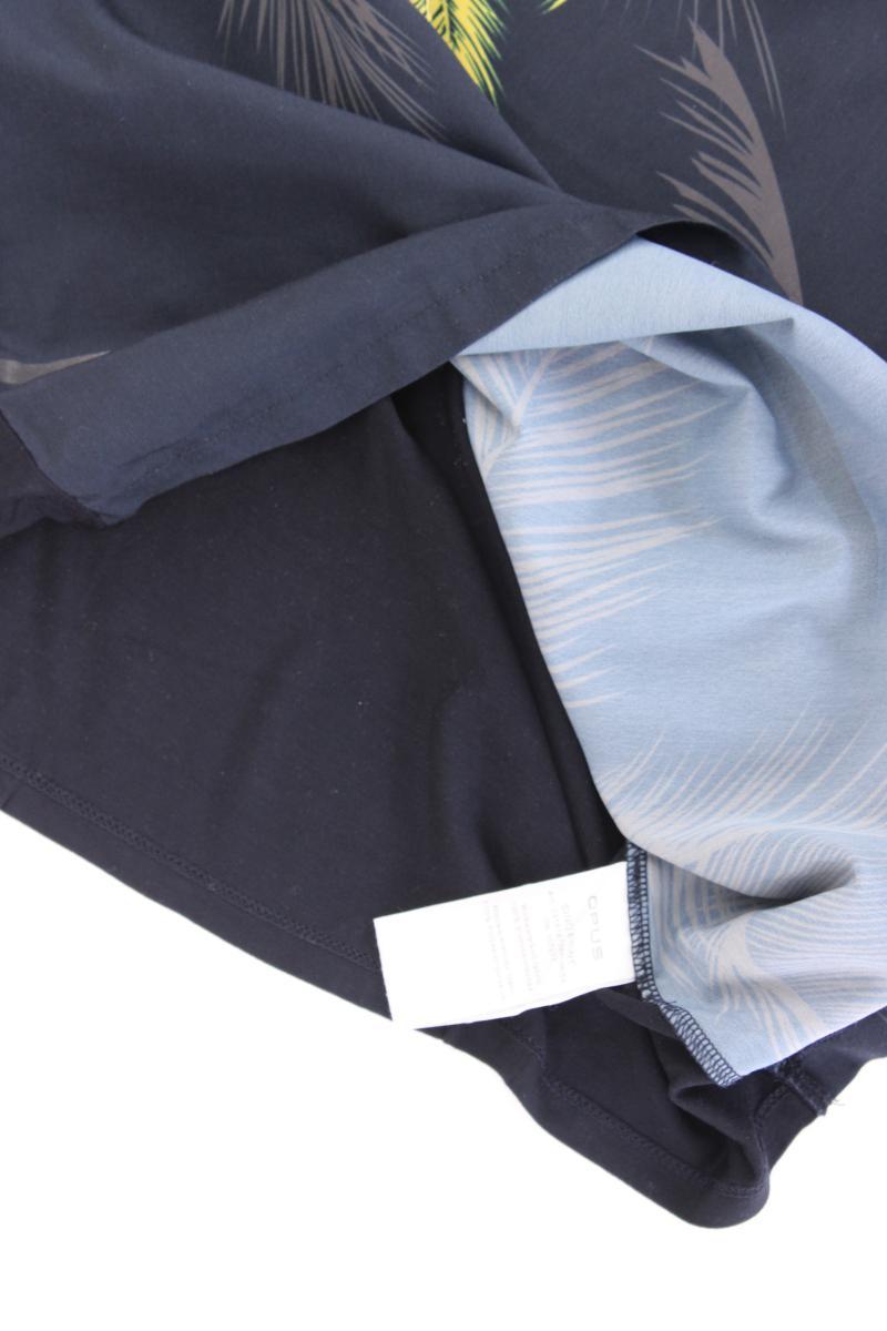 Opus Bluse Modell Sino Print Gr. 38 Kurzarm blau aus Viskose