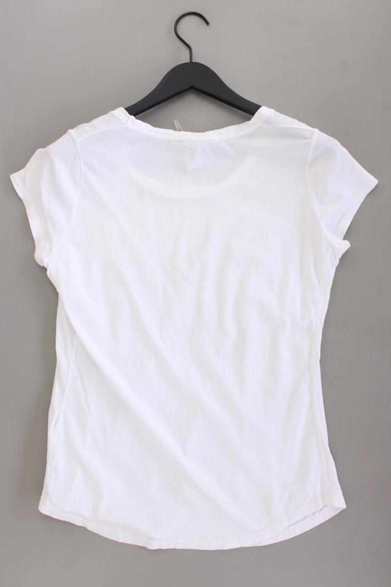 Cinque Printshirt Gr. 38 Kurzarm weiß aus Baumwolle
