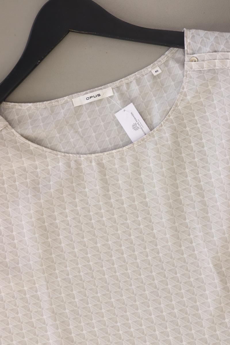 Opus Kurzarmbluse Gr. 40 grau aus Polyester