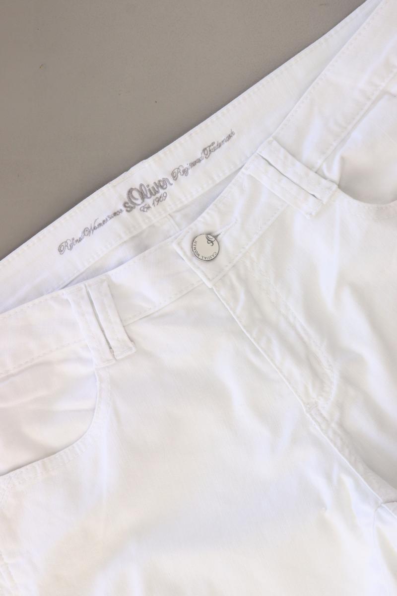 s.Oliver Shorts Gr. 44 weiß aus Baumwolle