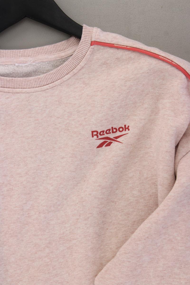 Reebok Langarmpullover Gr. L rosa aus Baumwolle