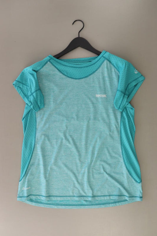 Regatta Sportshirt Gr. 46 Kurzarm türkis aus Polyester