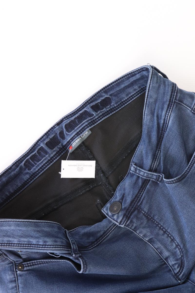 Street One Skinny Jeans Gr. W32 blau aus Baumwolle