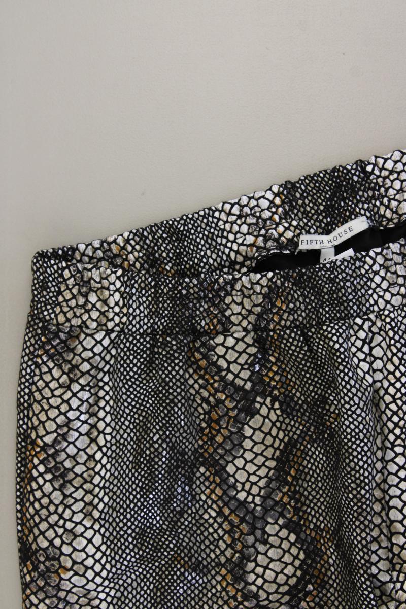 FIFTH HOUSE Stretchhose Gr. 44 mit Tierdruck mehrfarbig aus Polyester