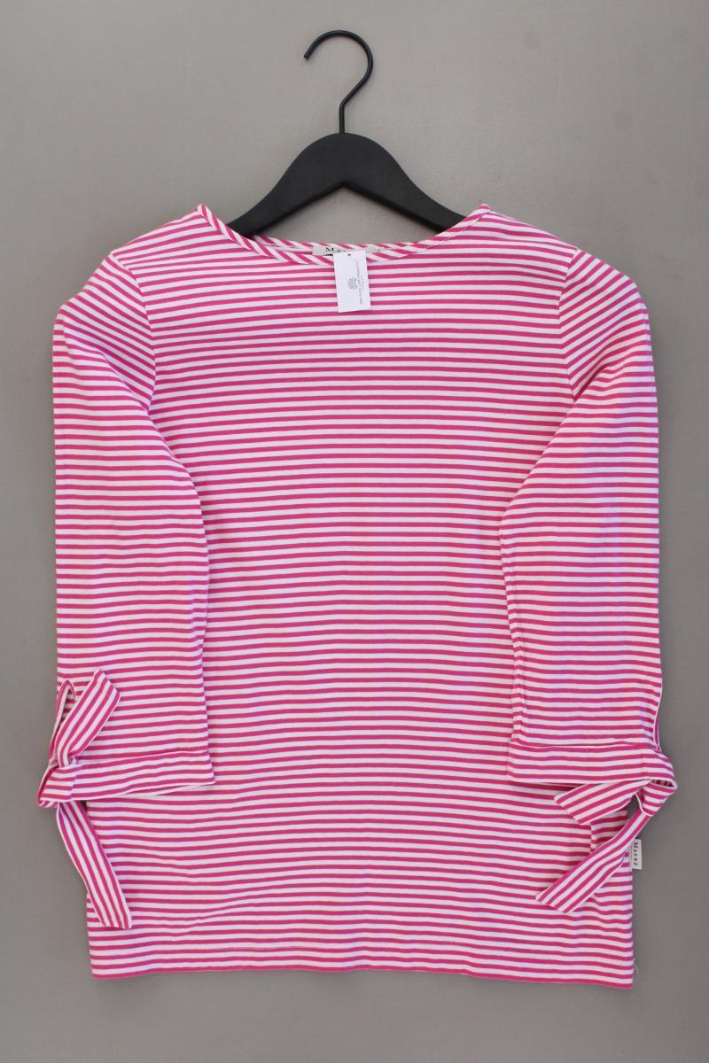 MAERZ München Ringelshirt Gr. 36 gestreift 3/4 Ärmel pink aus Baumwolle