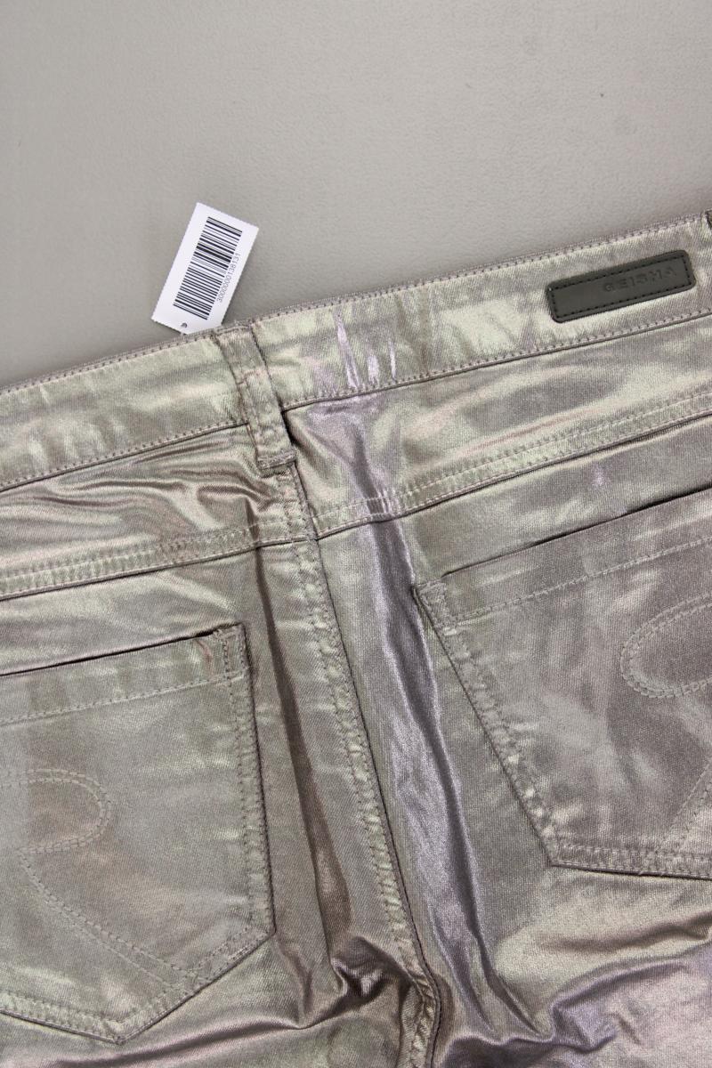 Geisha Hose Gr. 42 mit Glitzer gold aus Baumwolle