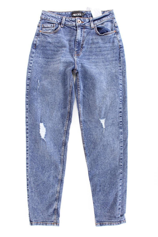 Pieces Mom Jeans Gr. S blau aus Baumwolle