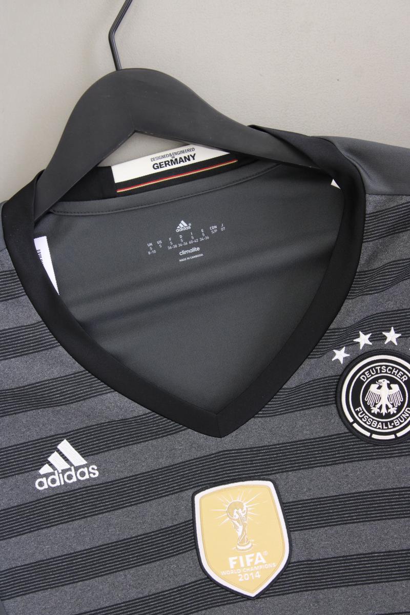Adidas Sportshirt Gr. 34/36 Kurzarm grau aus Polyester